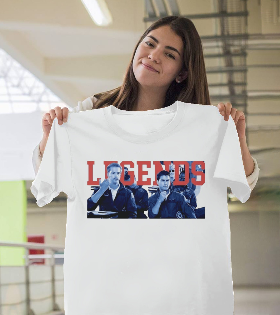 Tom Cruise Val Kilmer Top Gun Legends T-Shirt
