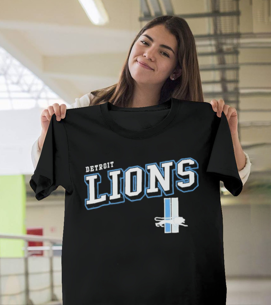 Detroit Lions Black Team Pride T-Shirt