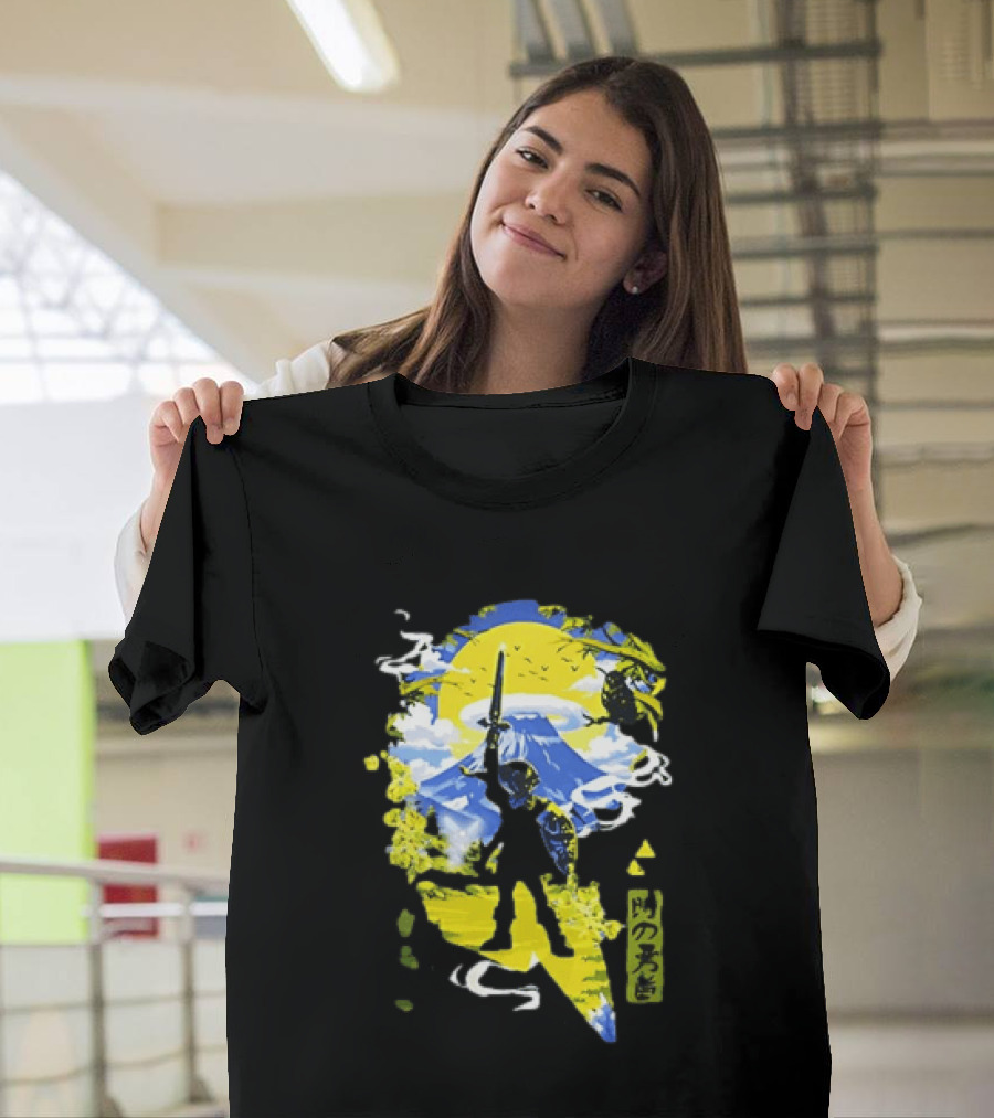 Legend Of Zelda Hero Master Sword Ocarina Of Time Kanji T-Shirt