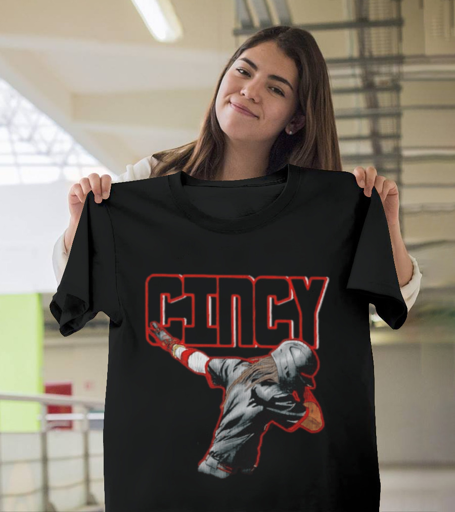 Elly De La Cruz Cincinnati Reds Cincy Dab MLB T-Shirt