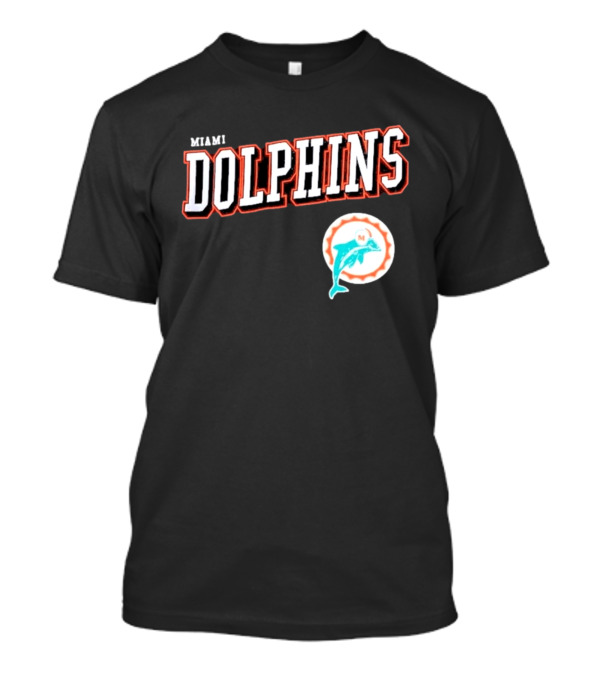 Miami Dolphins Black Retro Team T-Shirt