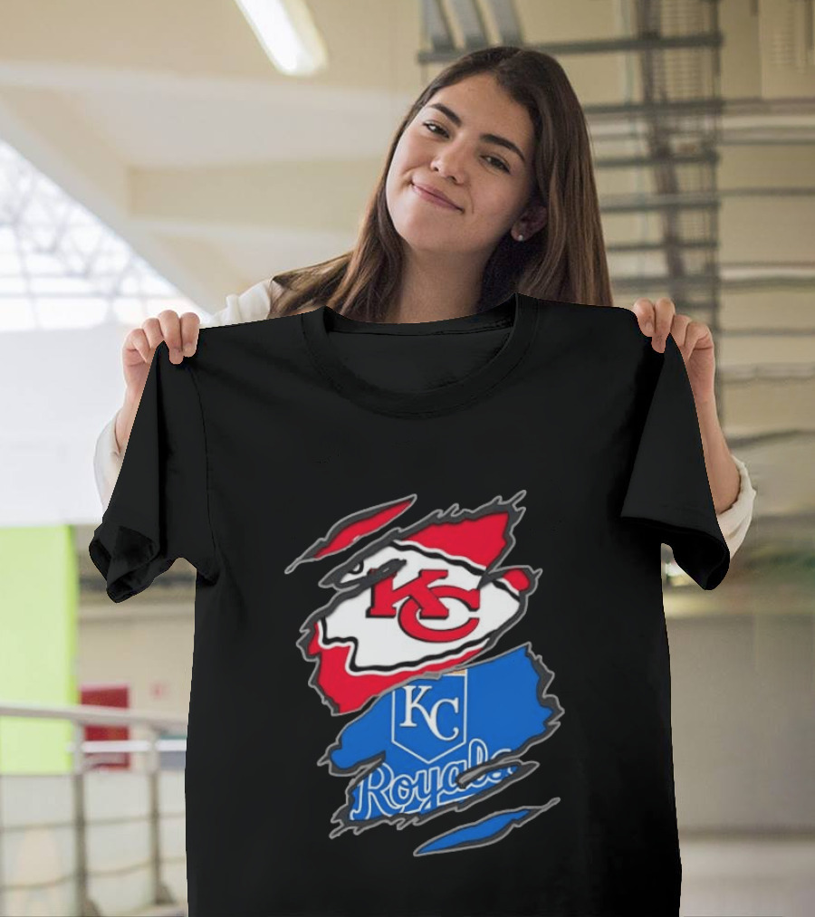 Kansas City Chiefs KC Kansas City Royals MLB Royals KC T-Shirt