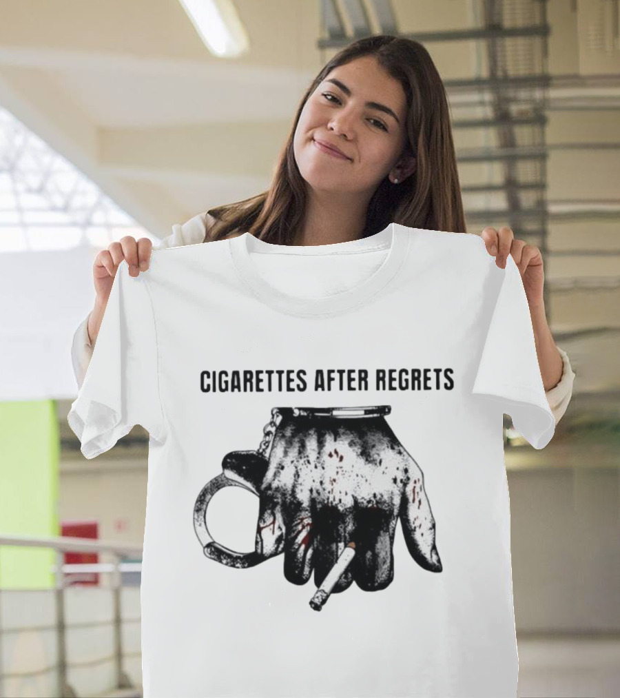 Cigarettes After Regrets Handcuffs Smoking Tobacco T-Shirt