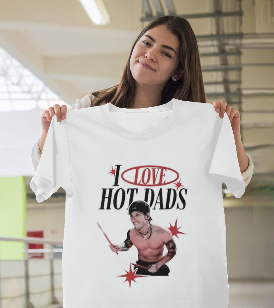 I Love Hot Dads Josh Dun Twenty One Pilots T-Shirt