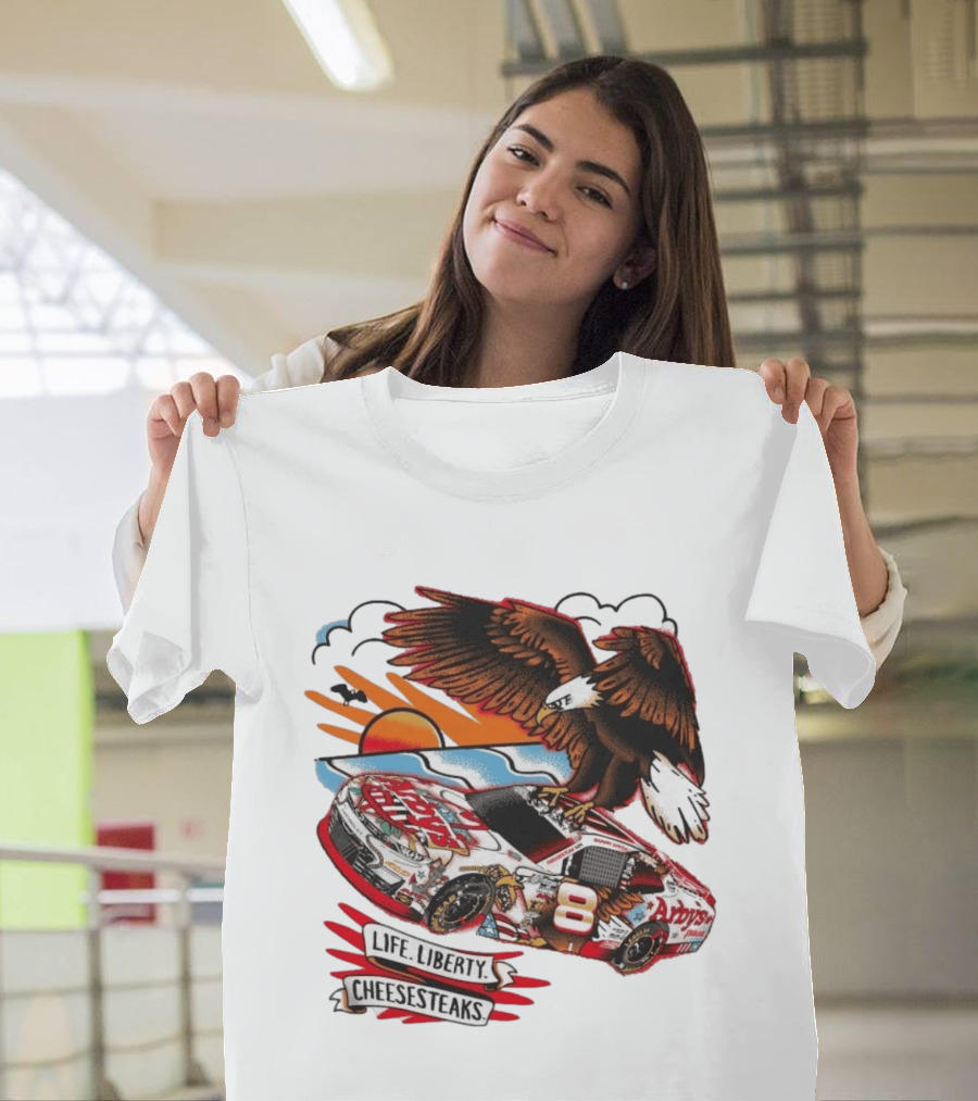 JR Motorsports Arby's Life Liberty Cheesesteaks Racing Car Eagle T-Shirt