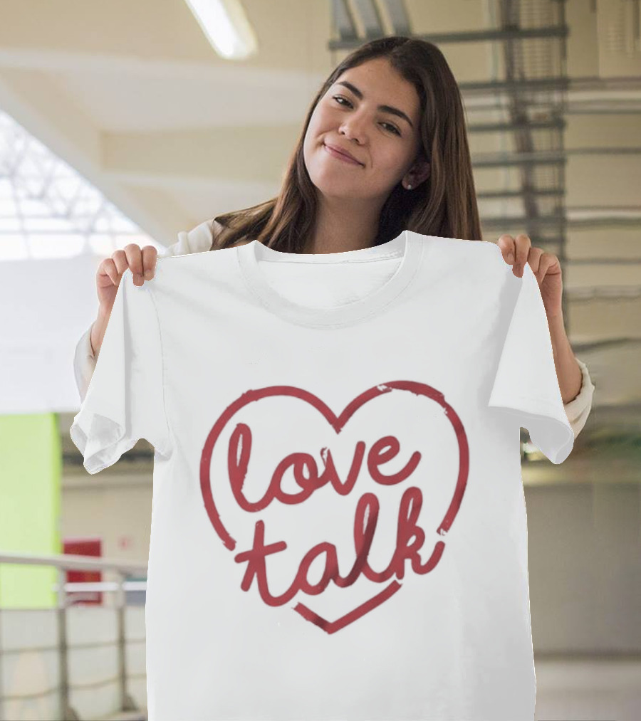 Romantic Love Talk Heart Message Casual T-Shirt