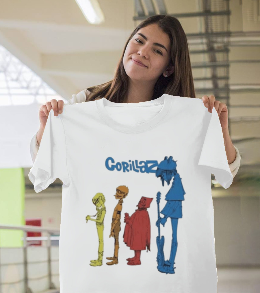 Gorillaz Concert Characters Art Tottenham Stadium Event T-Shirt