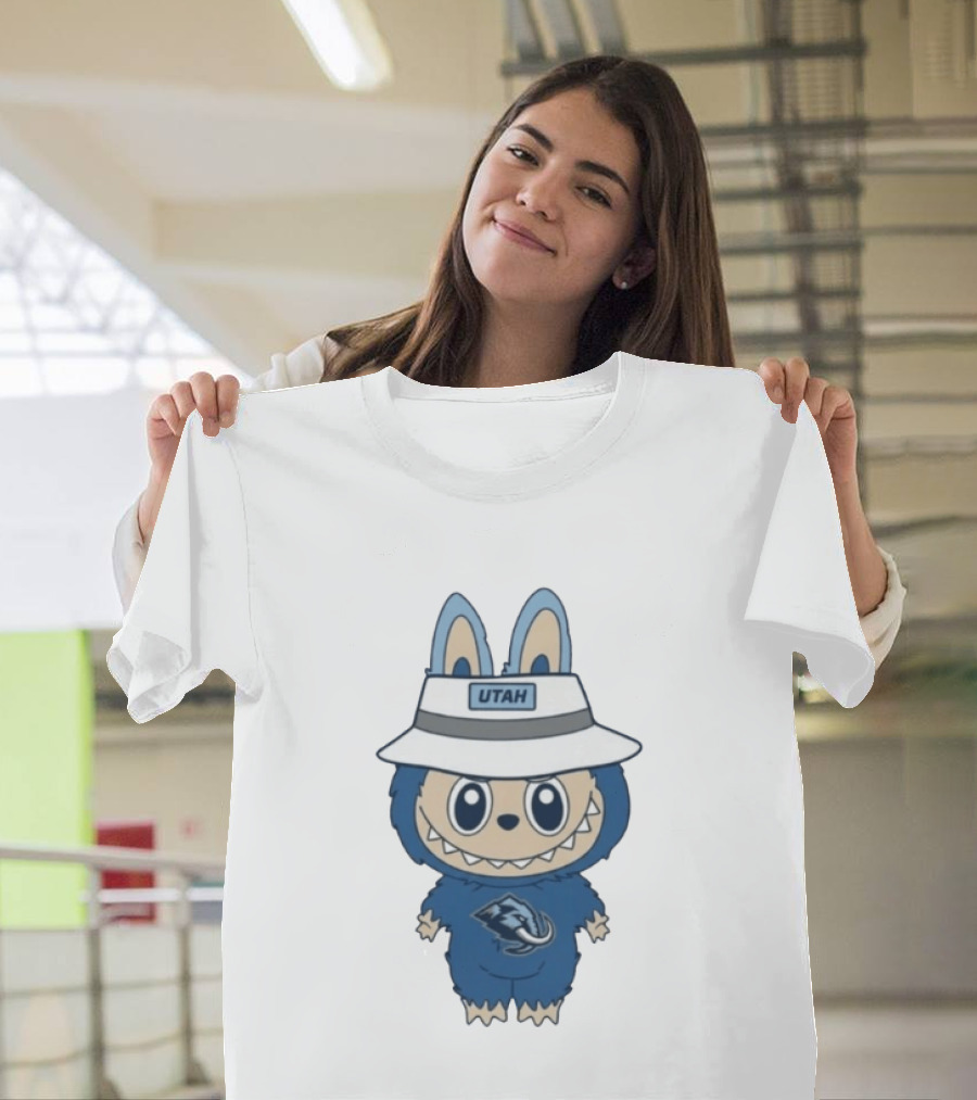 Utah Mammoth Cute Furry Character With Hat T-Shirt