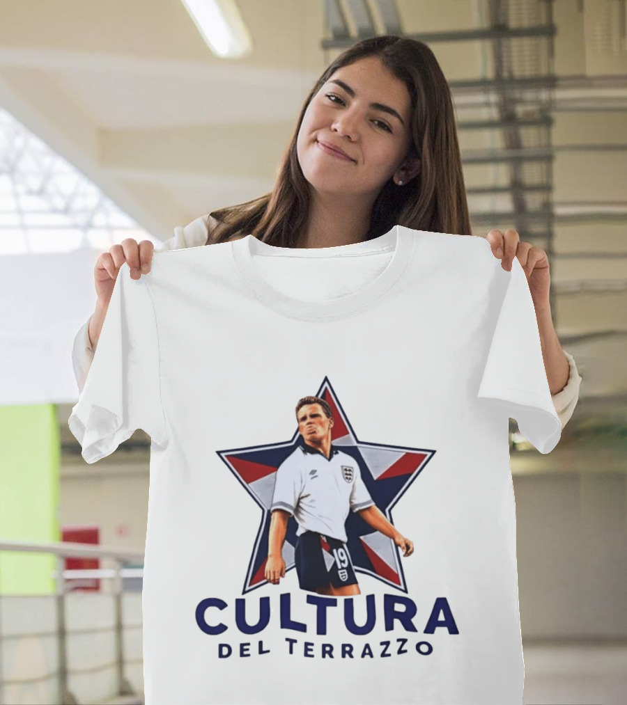 Paul Gascoigne England 19 Cultura Del Terrazzo Star T-Shirt