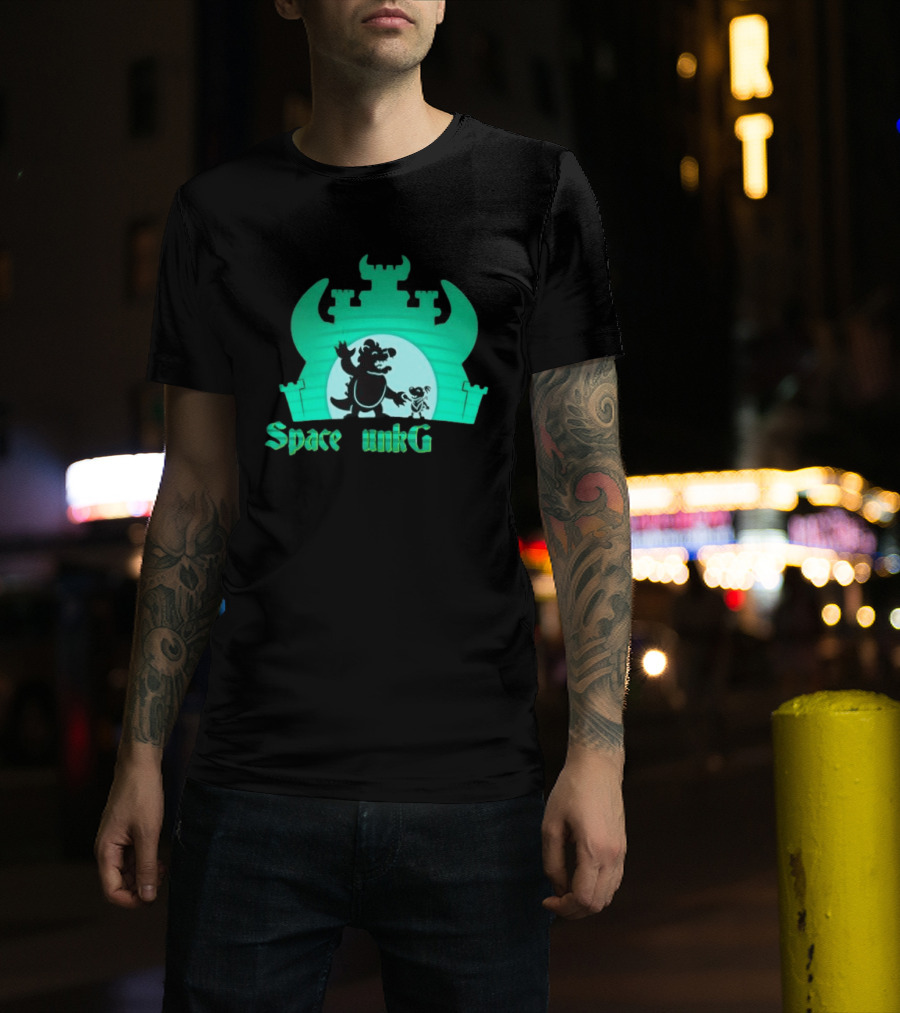 Bowser And Bowser Jr Super Mario Space Junk Galaxy Castle T-Shirt