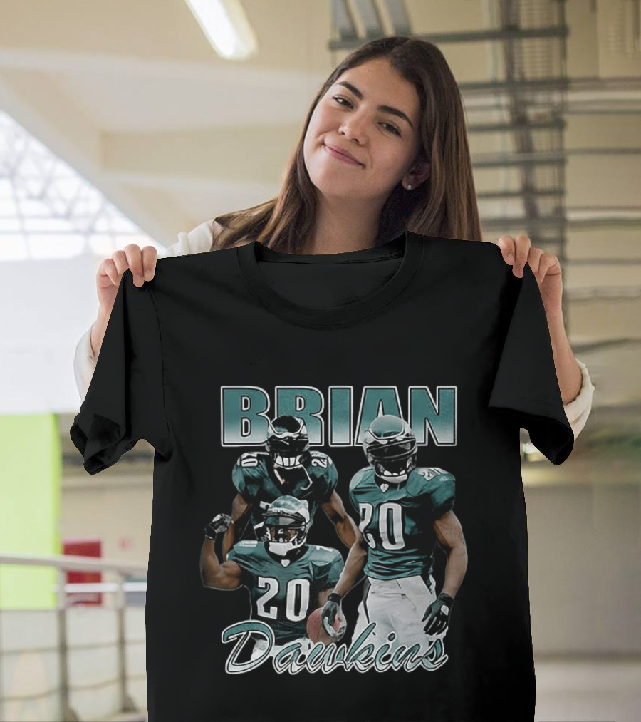 Brian Dawkins Philadelphia Eagles Number 20 Player Iconic Football Legend T-Shirt