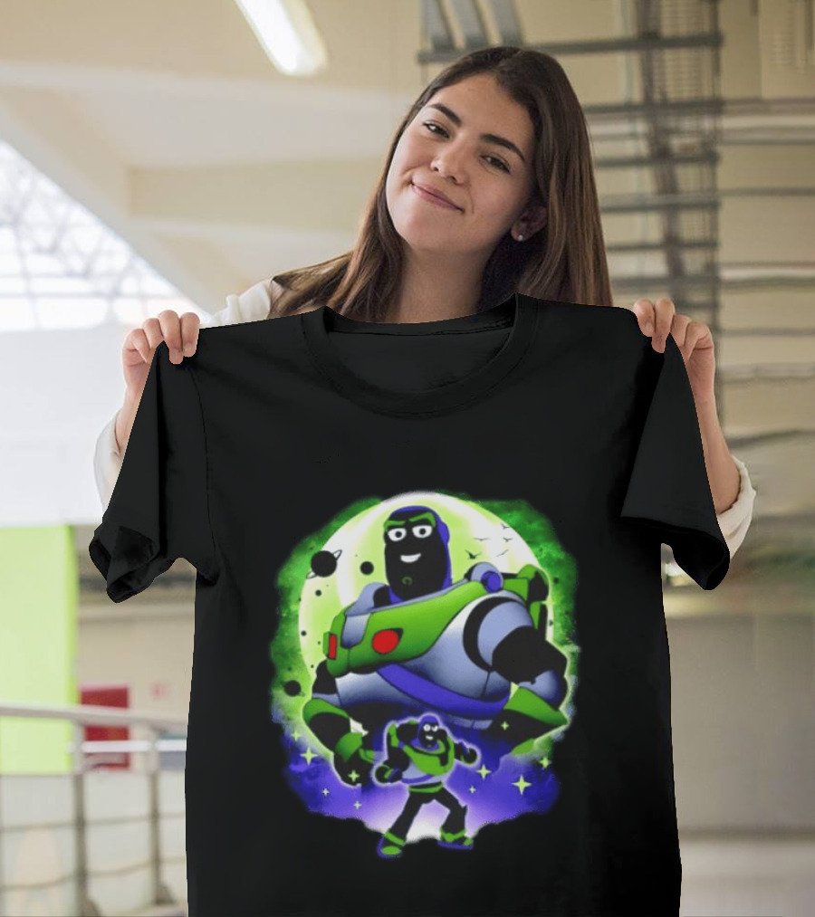 Buzz Lightyear Space Ranger Moon Planetary System Toy Story Galaxy T-Shirt