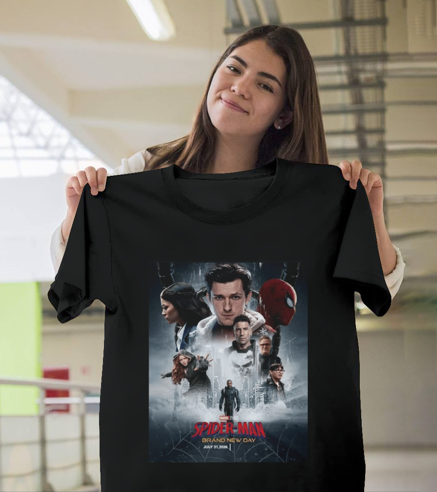 Marvel Studios Spider Man Brand New Day July 31 2026 Movie T-Shirt