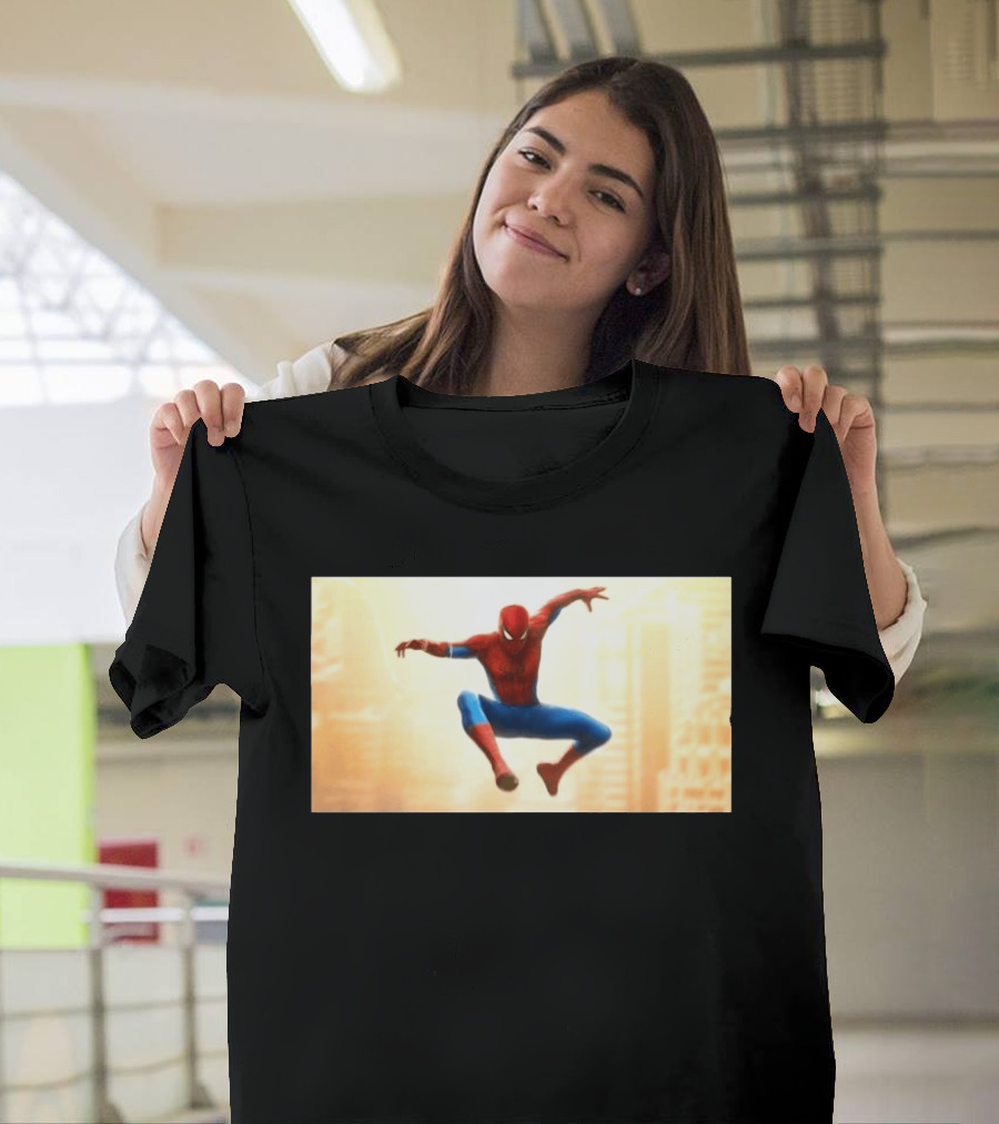 Spider Man Brand New Day July 2026 Jumping Action Pose Classic Suit T-Shirt