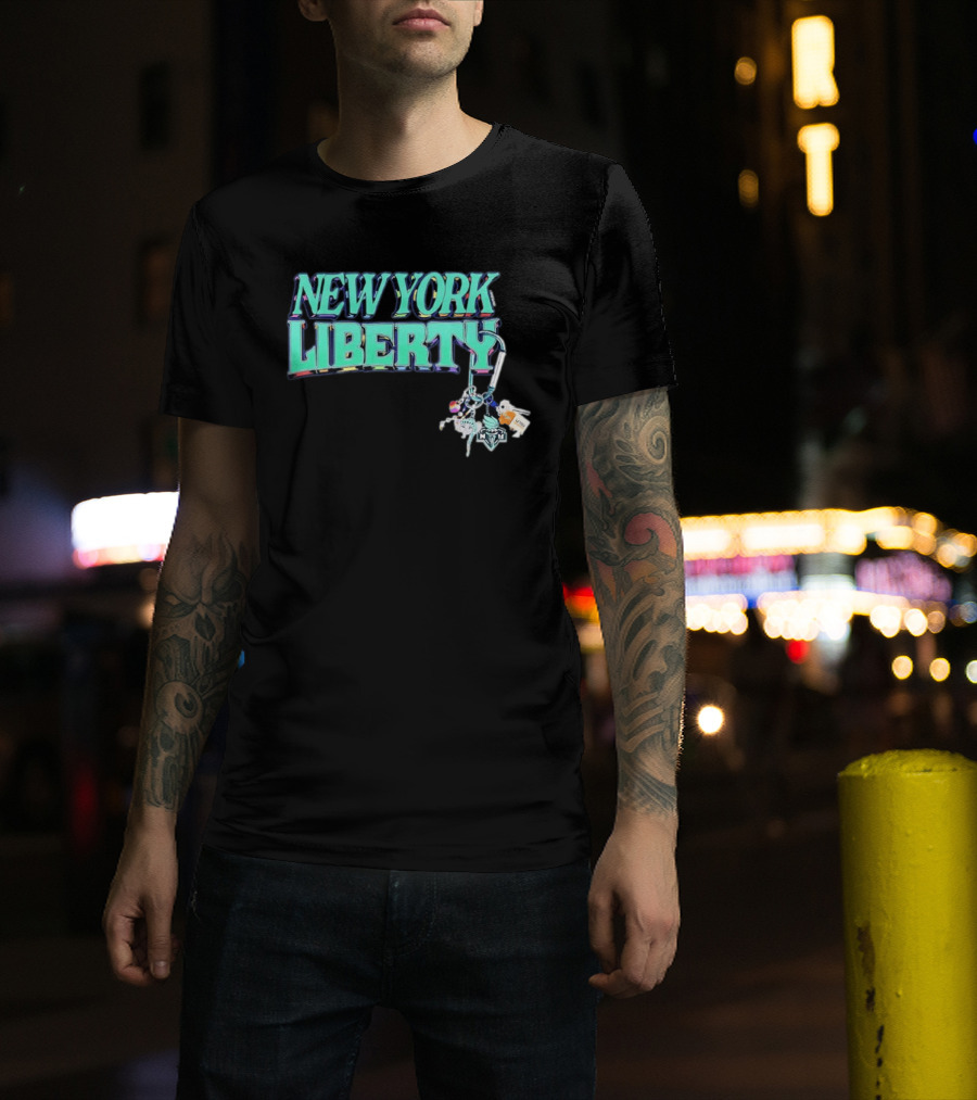 New York Liberty Carabiner Pride Keychain Accessories T-Shirt