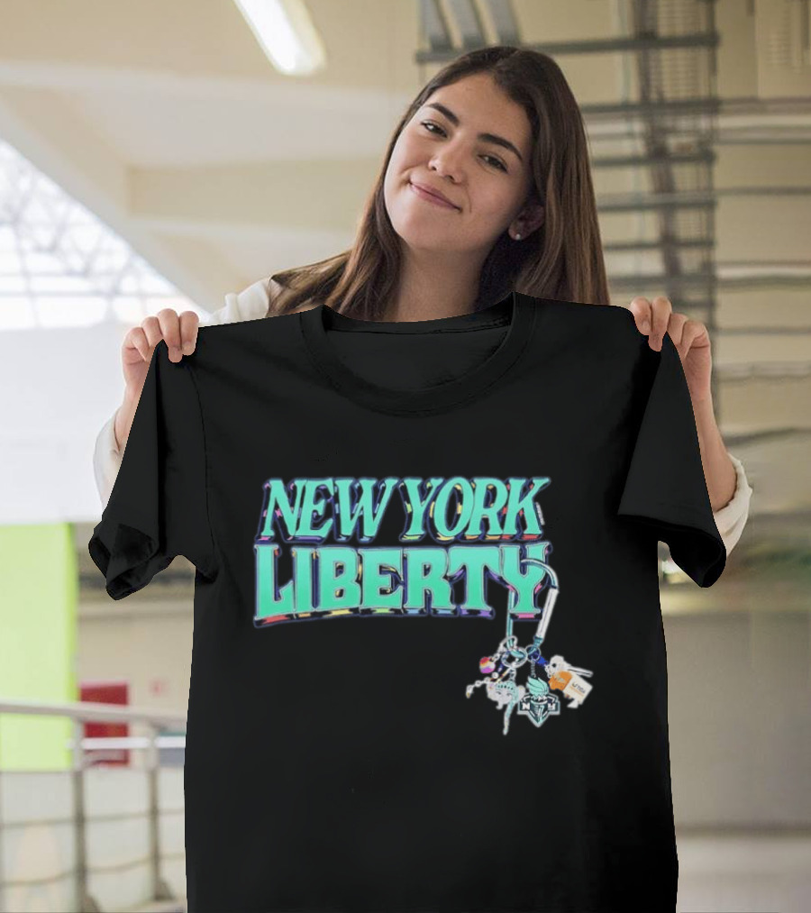 New York Liberty Carabiner Pride Keychain Accessories T-Shirt