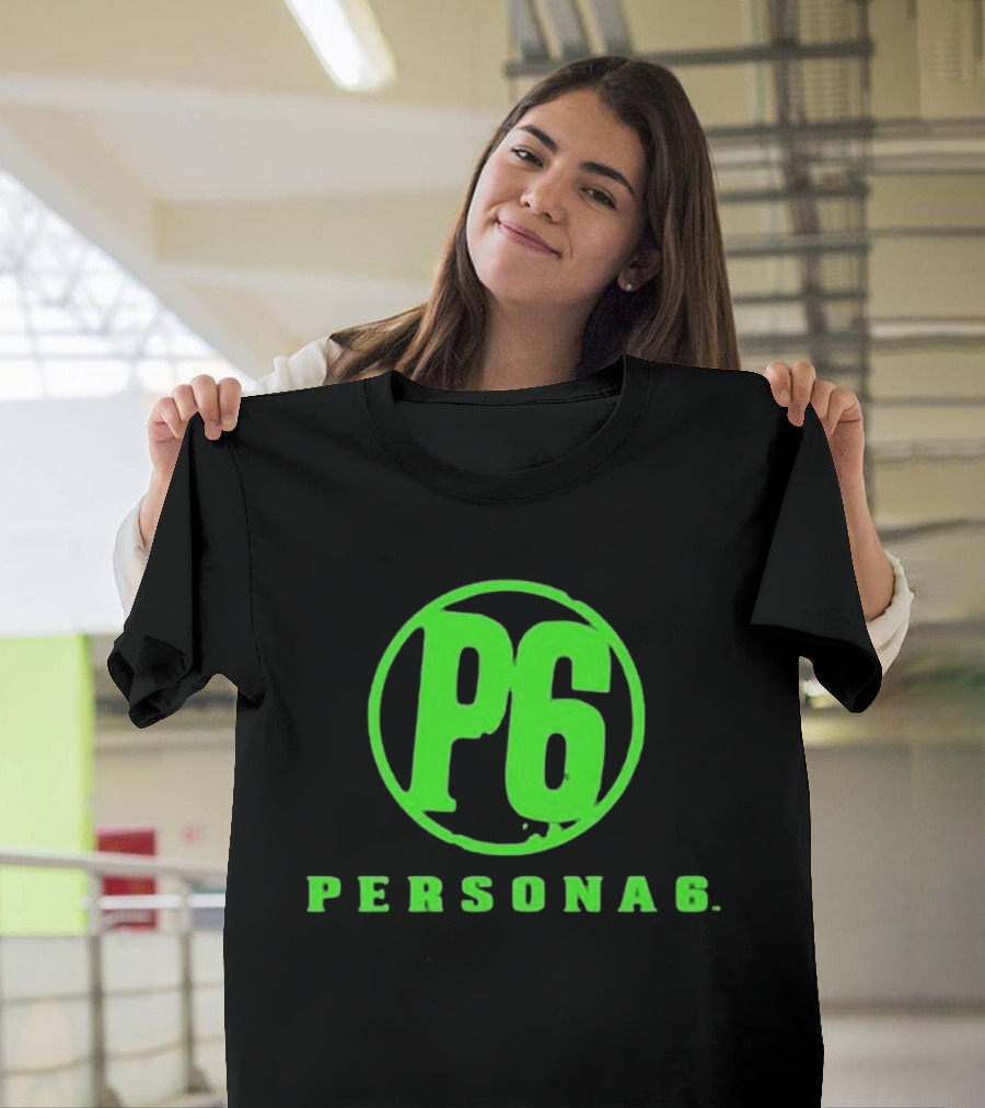 Persona 6 P6 Green Logo Commemorative T-Shirt