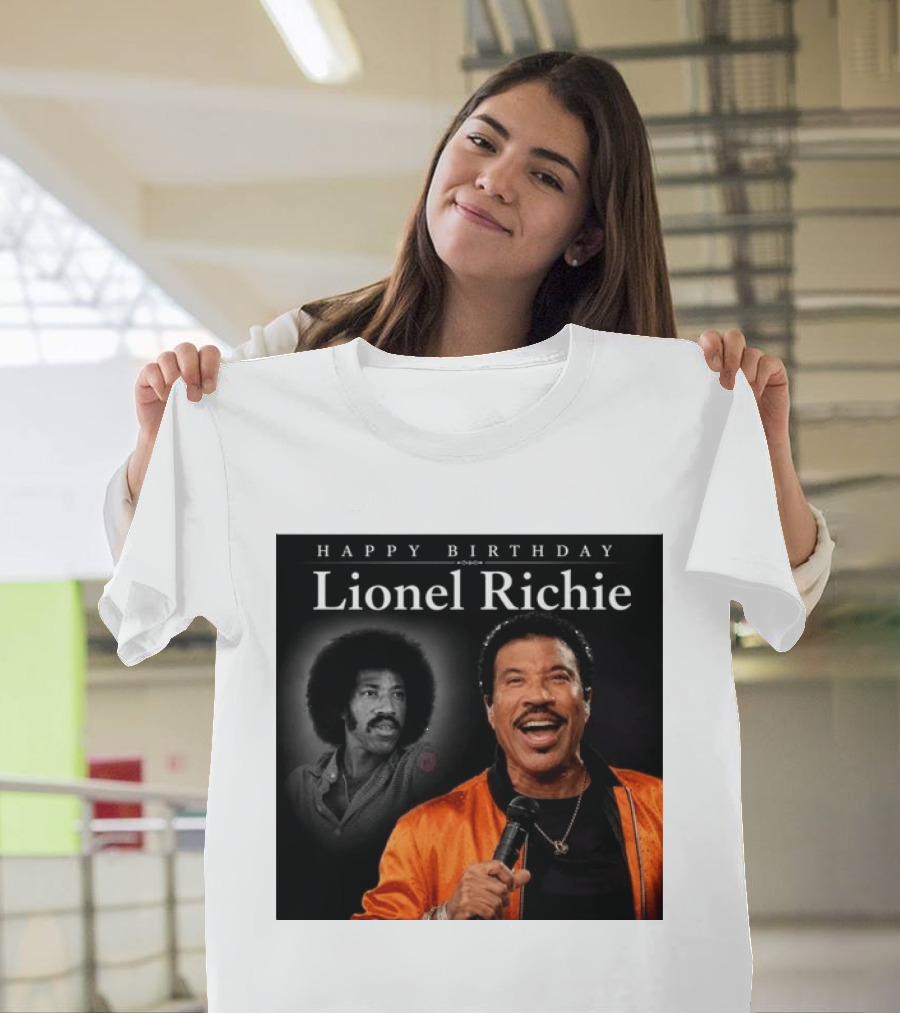 Happy Birthday Lionel Richie Vintage And Modern Singing Celebration T-Shirt