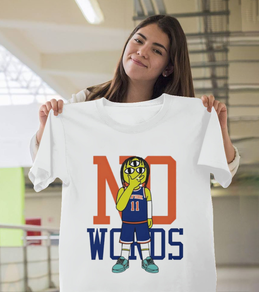 Jalen Brunson New York Knicks No Words Three Eyed Cartoon T-Shirt