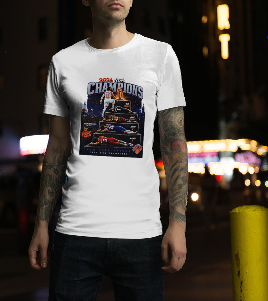 2026 NBA Champions New York Knicks Jalen Brunson Road To Glory T-Shirt