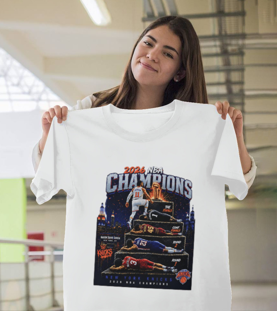 2026 NBA Champions New York Knicks Jalen Brunson Road To Glory T-Shirt