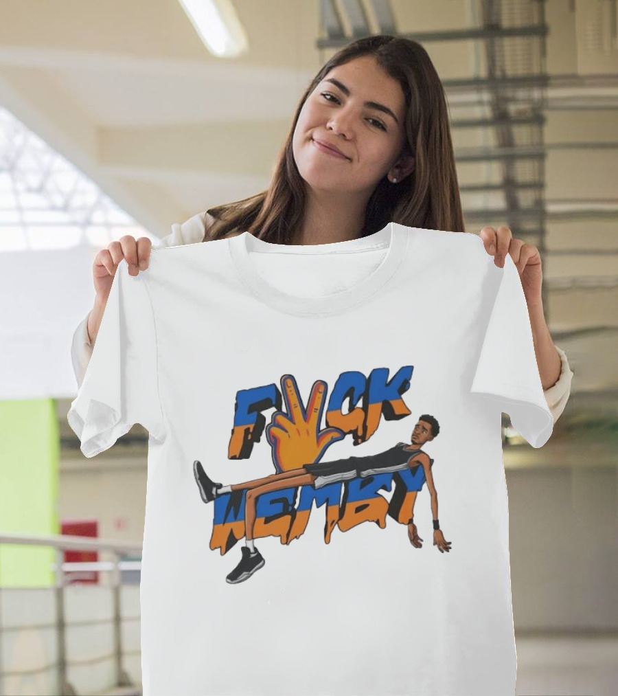 Victor Wembanyama Spurs Fvck Wemby Basketball Artistry T-Shirt