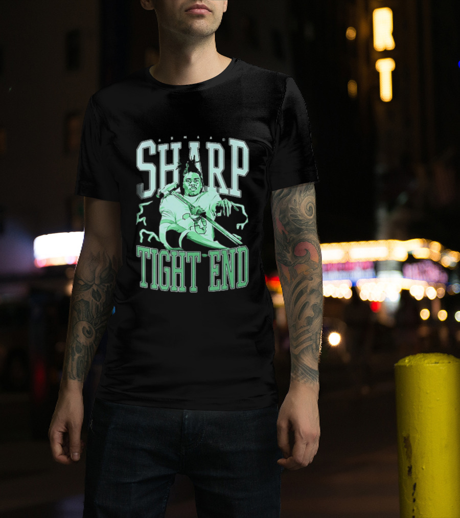Armaad Sharp Football Player Graphic With Hammer And Electric Aura T-Shirt