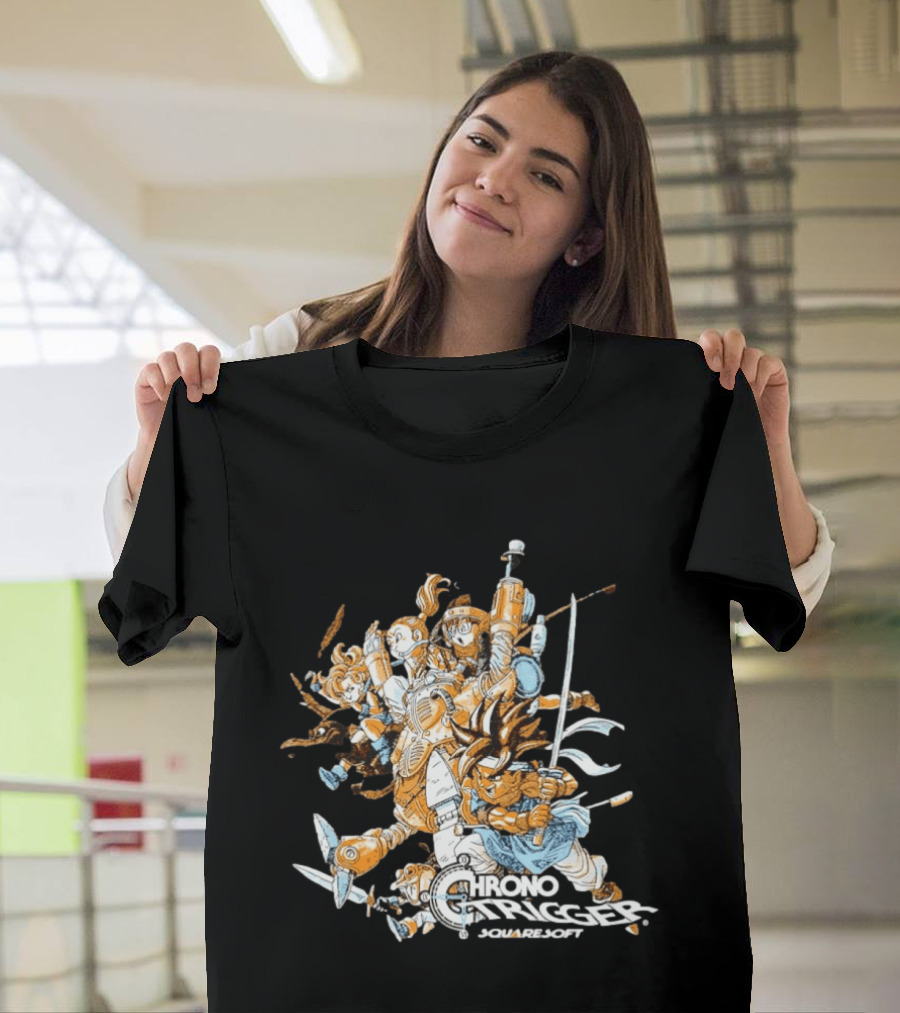 Crono Marle Lucca Robo Frog Ayla Magus Chrono Trigger Squaresoft Characters T-Shirt