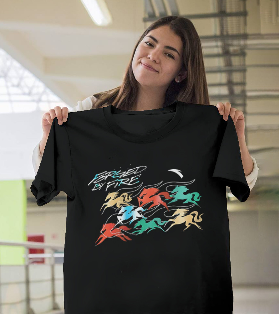 Kyrie Irving Forged By Fire Multicolored Horses T-Shirt