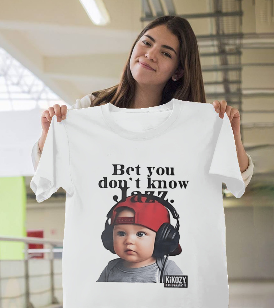 Bet You Don't Know Jazz Baby Headphones Red Cap KiKozy T-Shirt
