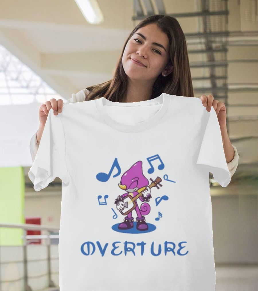 Espio The Chameleon Overture Music And Sonic The Hedgehog Notes T-Shirt
