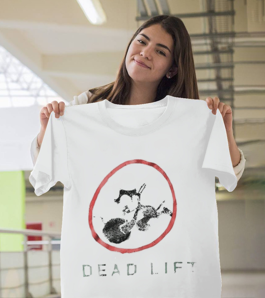 Felix The Cat Dead Lift Red Circle Weightlifting T-Shirt
