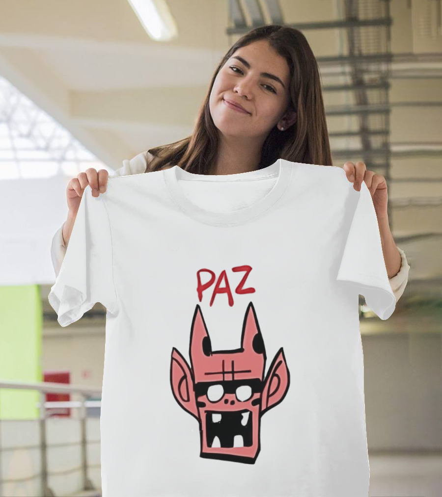 Gorillaz Paz Cartoon Character Face T-Shirt