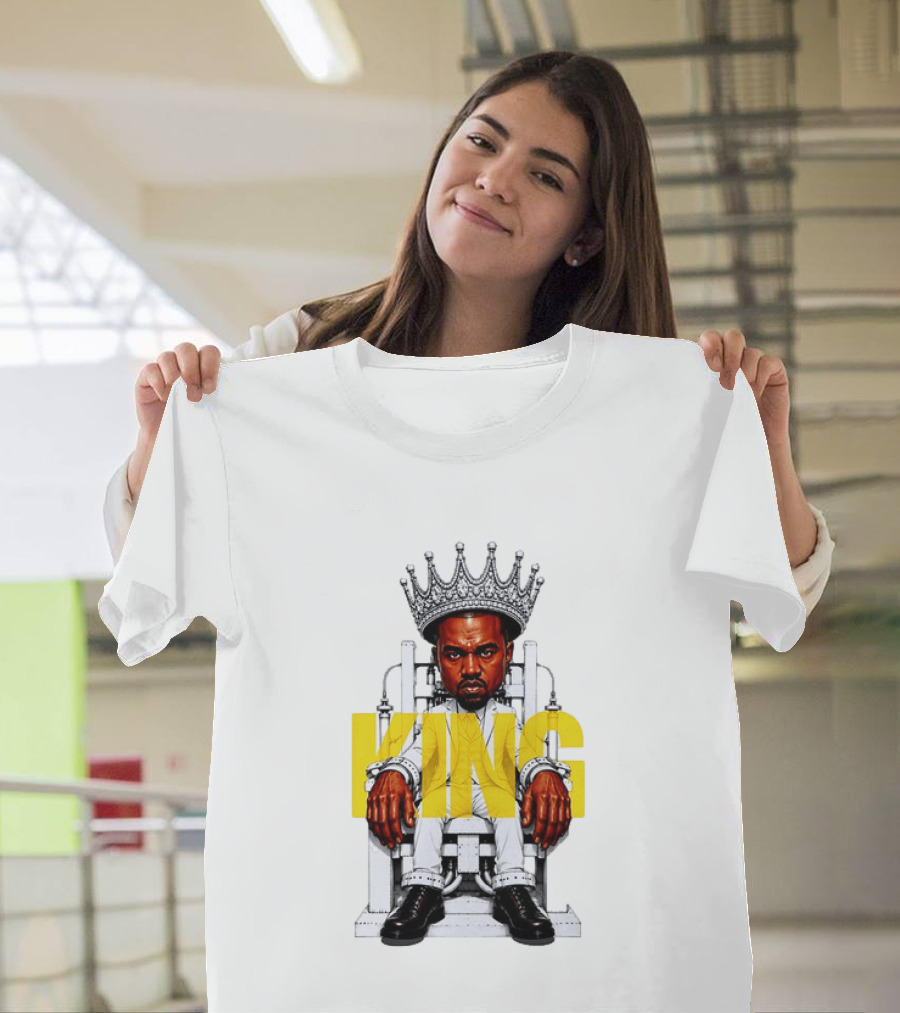 Kanye West King Chair Illustration With Crown T-Shirt