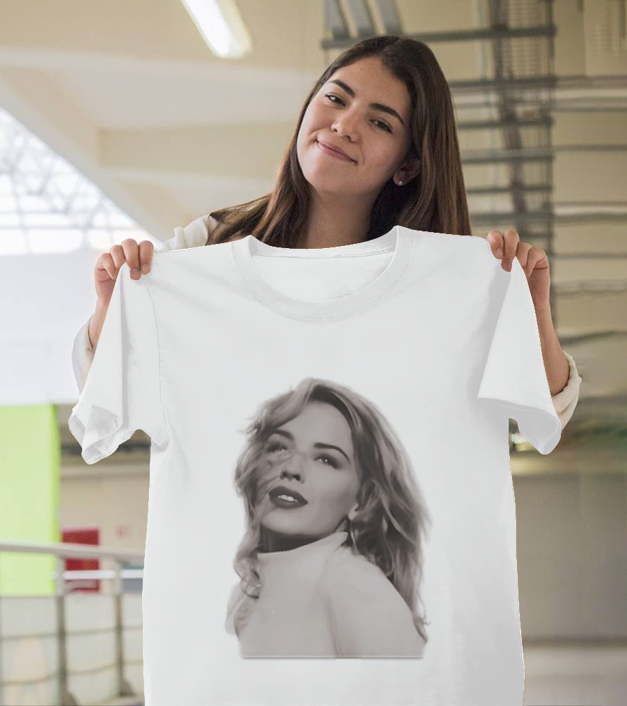 Kylie Minogue Iconic Music Star Portrait Vintage Aesthetic T-Shirt
