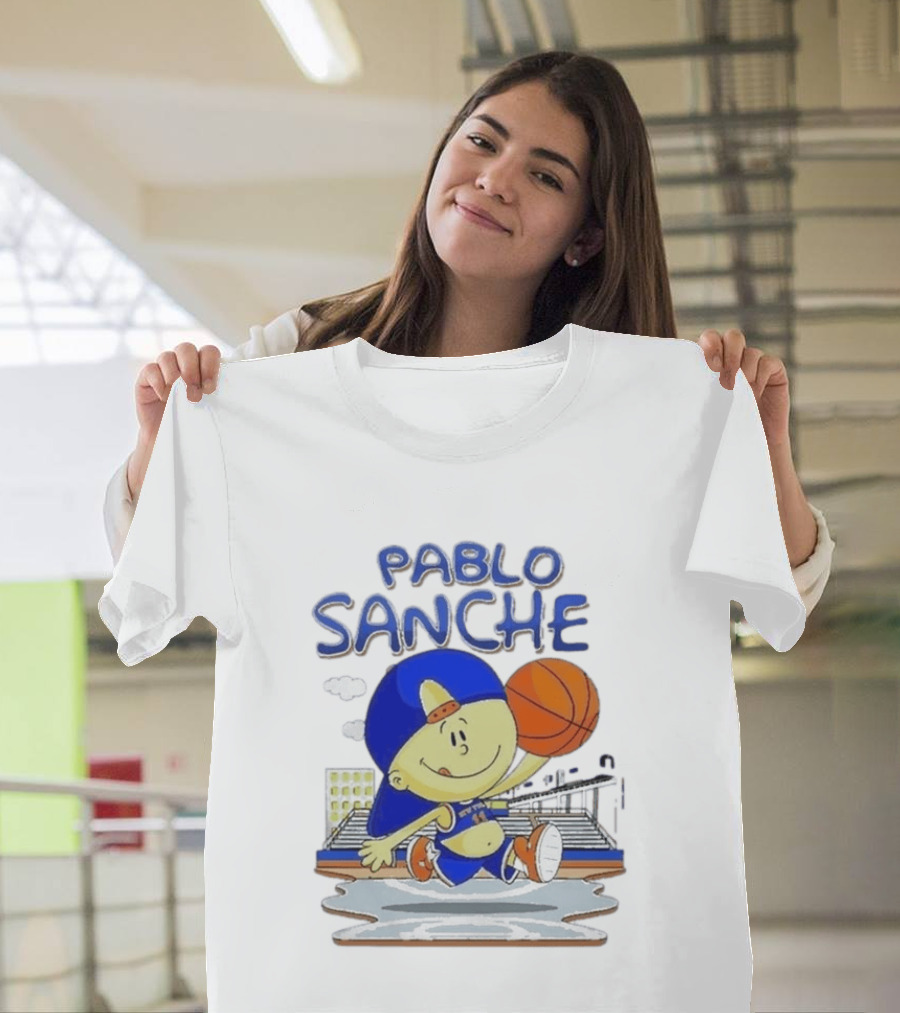 Pablo Sanchez Secret Weapon New York Basketball Court Playground Kid T-Shirt