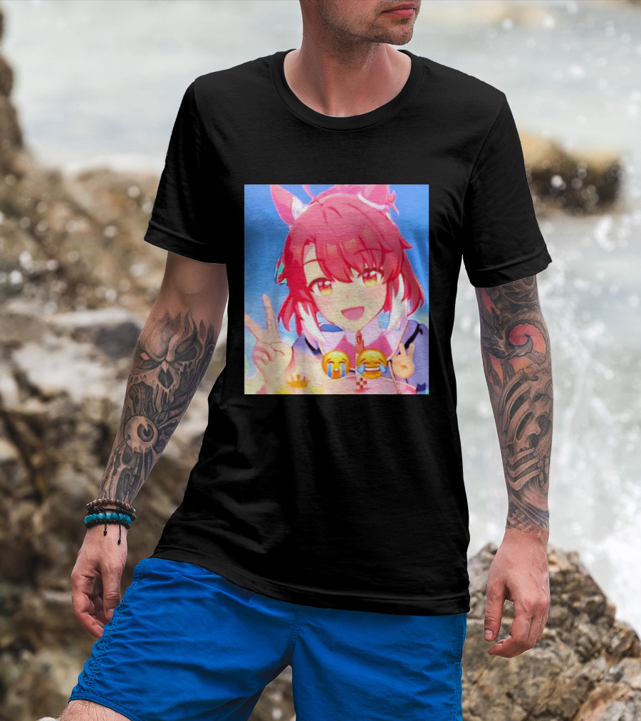 Happy Birthday Dantsu Flame 2026 Anime Character Peace Emoji T-Shirt
