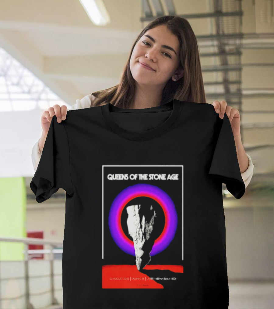 Queens Of The Stone Age 02 August 2025 Tallinn EE LHF Studio 47 Vintage Circle T-Shirt