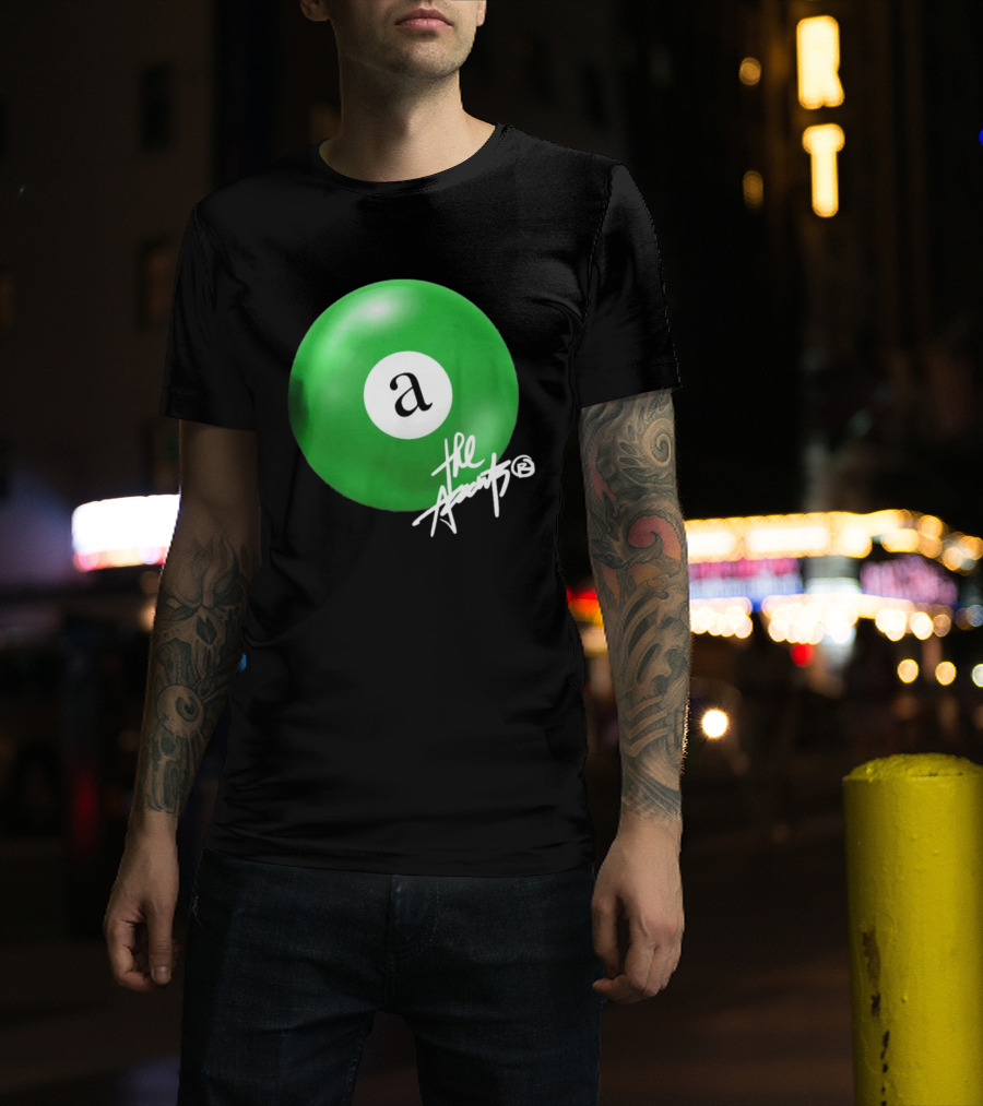 The Accents Collection Green Pool Ball Icon With Signature T-Shirt
