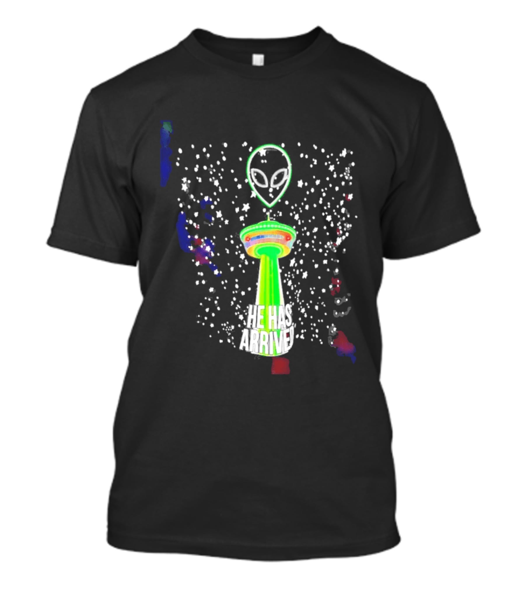 Wemby Spurs Alien He Has Arrived San Antonio Tower NBA Spurs T-Shirt