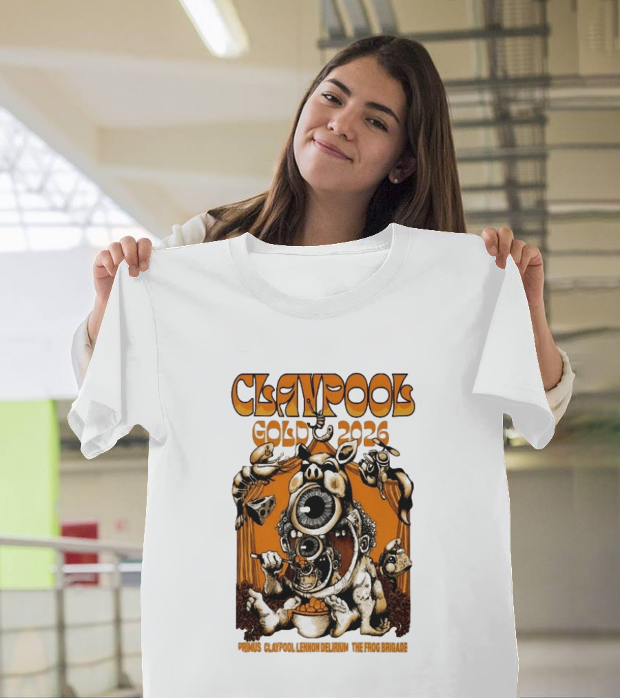 Claypool Cellar Door 2026 Primus Lennon Delirium Frog Brigade T-Shirt