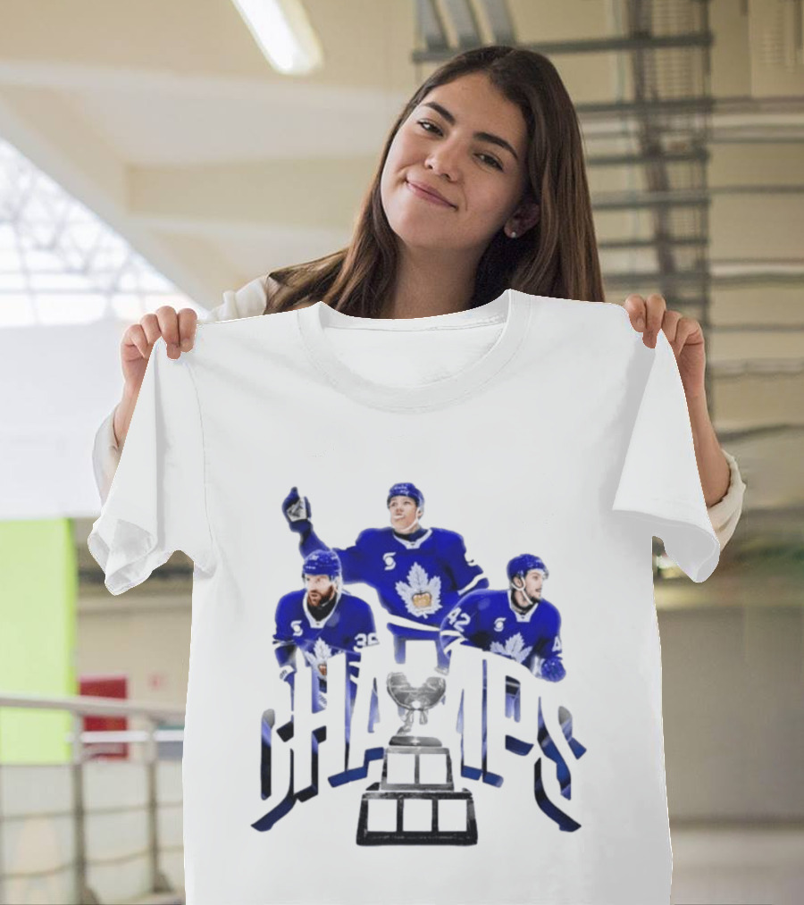 Toronto Marlies Champions Dakota Mermis Easton Cowan Landon Sim 2026 Calder Cup T-Shirt