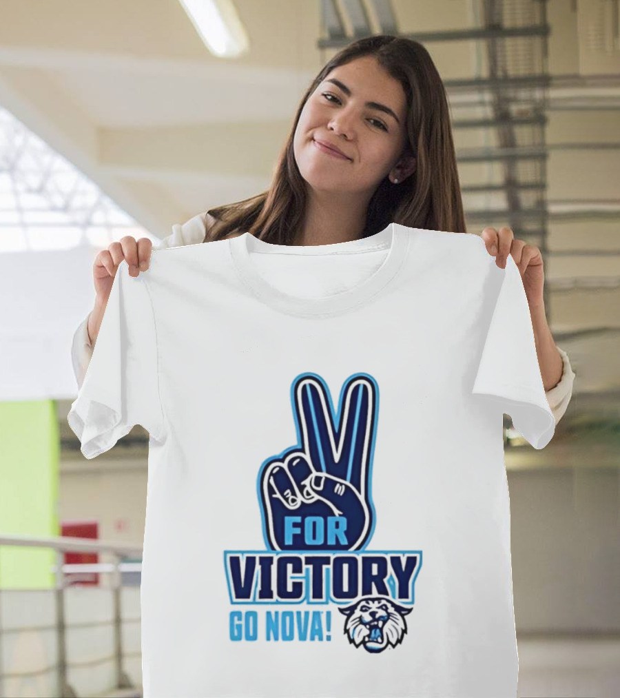 V For Victory Go Nova Wildcat T-Shirt