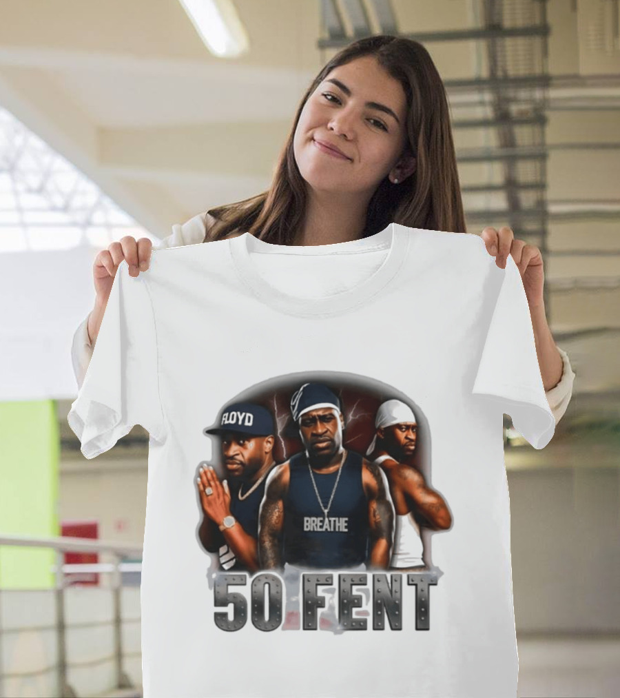 Original 50 Fent George Floyd Breathe 50 Cent T-Shirt