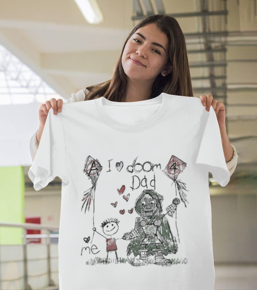 I Love Doom Dad Father's Day Gift Robert Downey Jr Doctor Doom T-Shirt