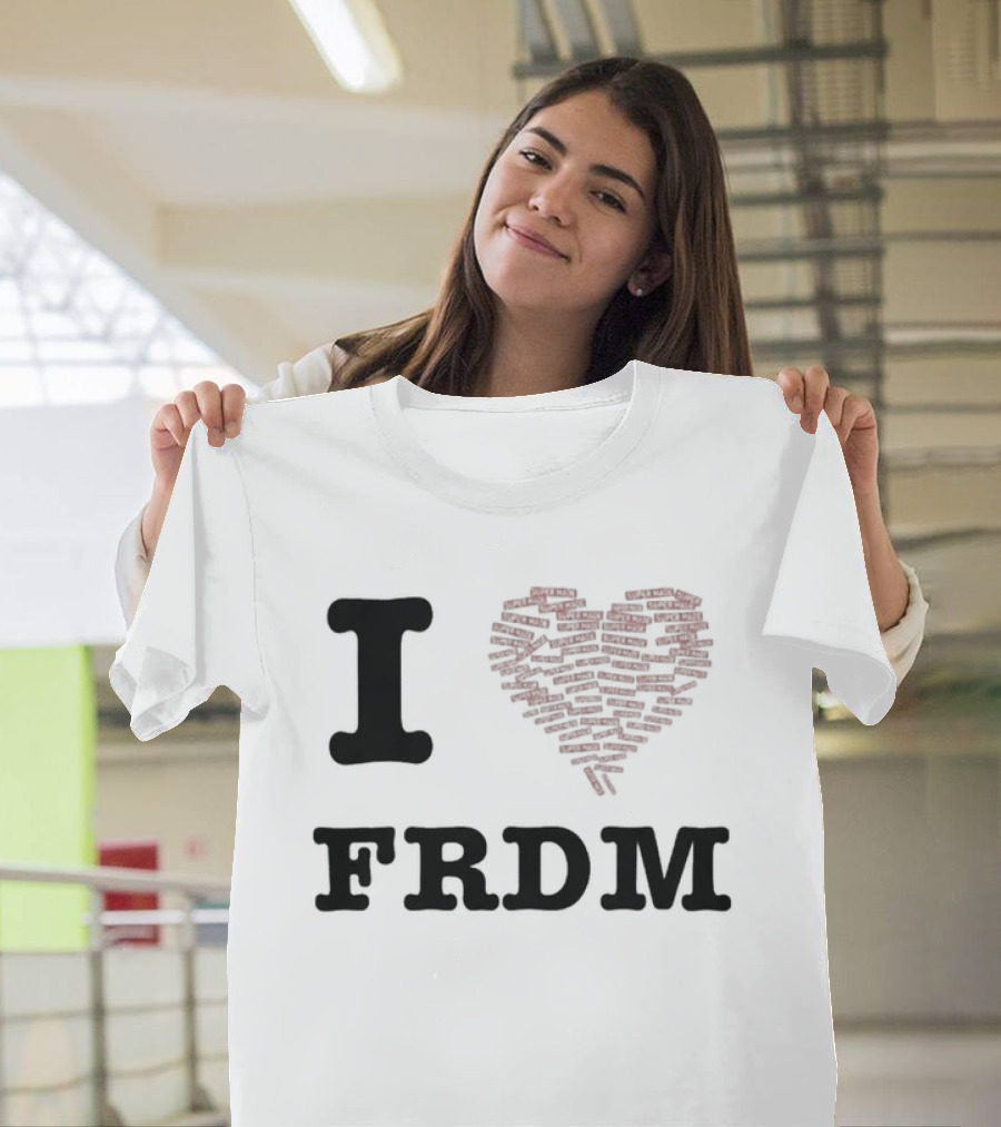 I Heart FRDM Supermade Clothing Heart T-Shirt