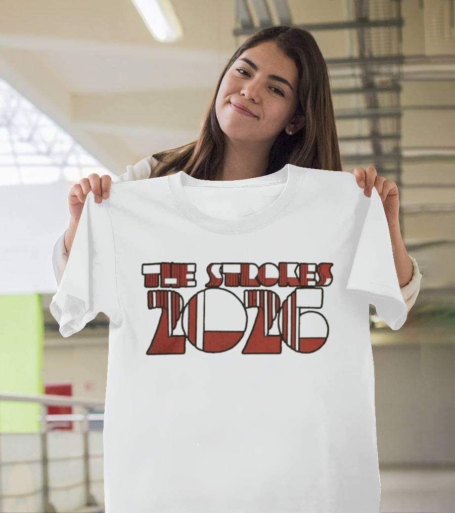 The Strokes 2026 Tour Vintage Red T-Shirt
