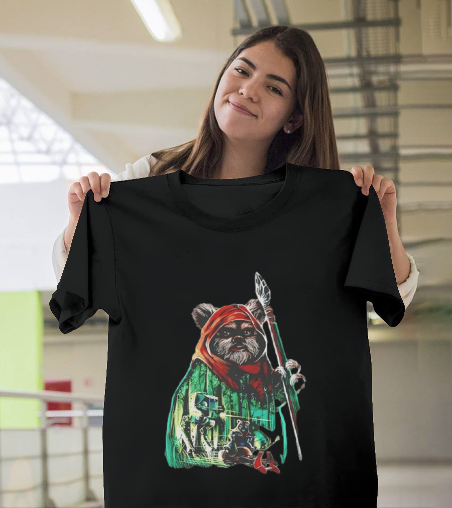 Wicket W Warrick Ewok Endor Defense Return Of The Jedi T-Shirt
