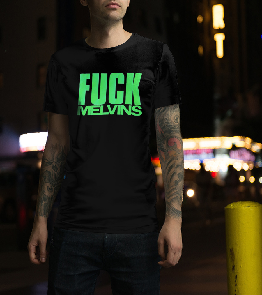 Fuck Melvins Bold Neon Green T-Shirt
