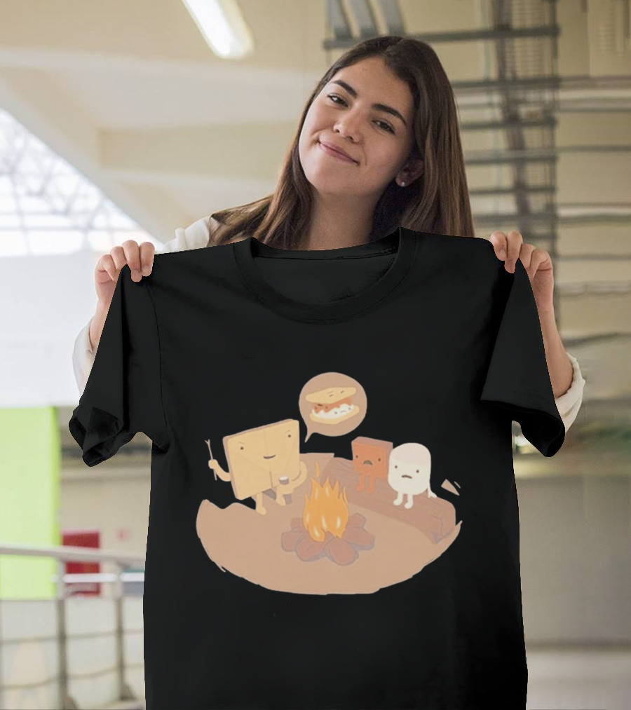 S'mores Characters Camping Fun Leo Dooley Lab Rats T-Shirt